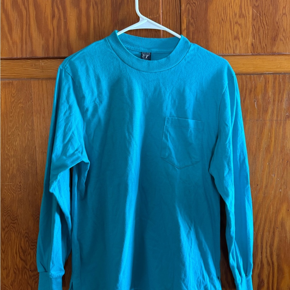 Vintage Lands' End Turquoise Top